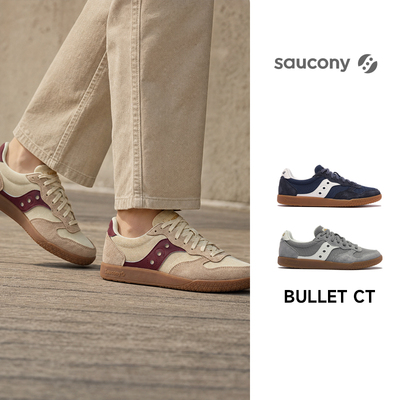 2026新款SAUCONY索康尼 BULLET CT男女款复古柔软潮流运动休闲鞋