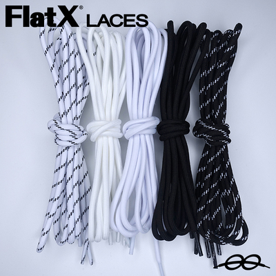 FlatX原装防松脱5mm圆鞋带
