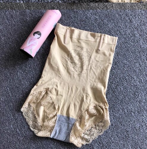 她瘦TASO小蛮腰暖宫纯棉高腰收腹内裤女护腰提臀收小肚子正品