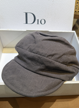 日系褶皱鸭舌帽纯色简约云朵帽报童帽大头围帽灰色慵懒时尚堆堆帽