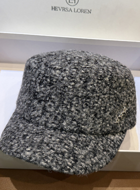 秋冬保暖混色小香风马术帽休闲鸭舌帽子女平顶显脸小时尚骑士帽