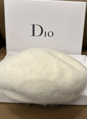 秋冬日系软兔毛贝雷帽时尚纯色简约白色南瓜帽气质优雅画家帽保暖