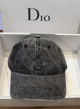 黑色牛仔鸭舌帽简约复古休闲盆帽小帽檐遮阳防晒棒球帽显脸小时尚