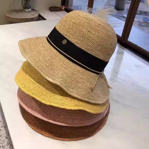 孤品清仓不退换 草编遮阳草帽女高品质夏季海边太阳帽子防晒出游