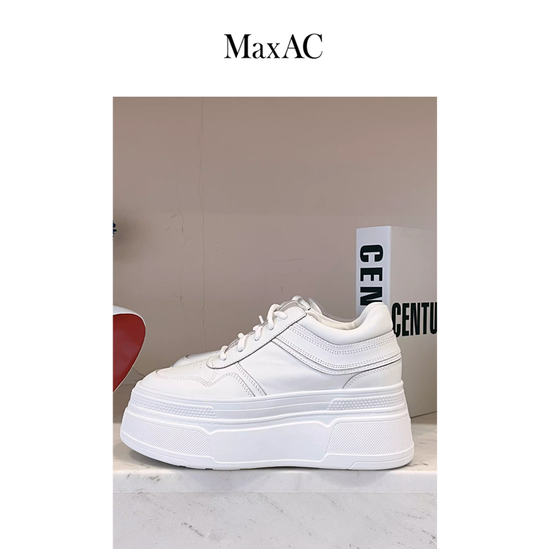 增高厚底MaxAC/美呈小白鞋舒适