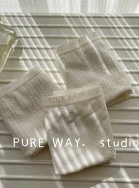 0染色原棉7A抑菌白色内裤女生抗菌100%新疆全棉裆A类少女中腰短裤