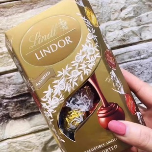 进口Lindt瑞士莲70%黑巧克力软心球盒装 休闲零食 喜糖节日礼物散装