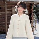 内搭冬季 设计感百搭长袖 女2025新款 森女部落国风盘扣宽松显瘦衬衫