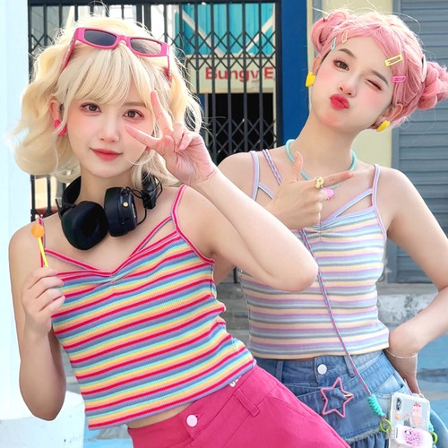 夏季森女部落小吊带背心