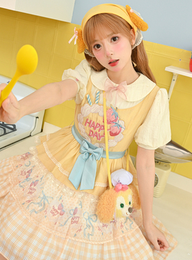 森女部落原创甜美可爱裙子日常轻lo洛丽塔连衣裙Lolita公主裙新款