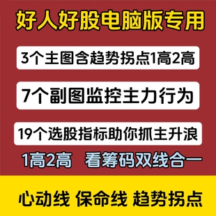 2025中和应泰好人好股专用趋势拐点筹码双线合一抓主升浪指标套装