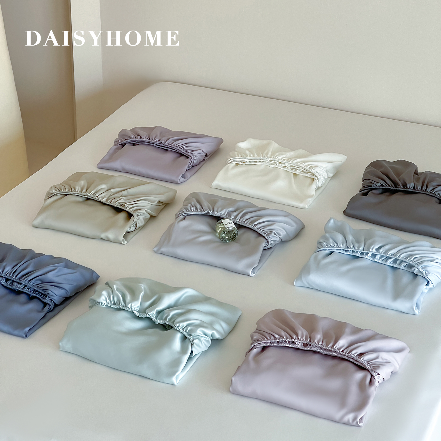 DAISYHOME60支莱赛尔兰精天丝床笠单件凉感纯色裸睡全包床罩床品