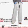 美特斯邦威女士休闲裤春季新款宽松直筒运动松紧腰百搭阔腿裤子