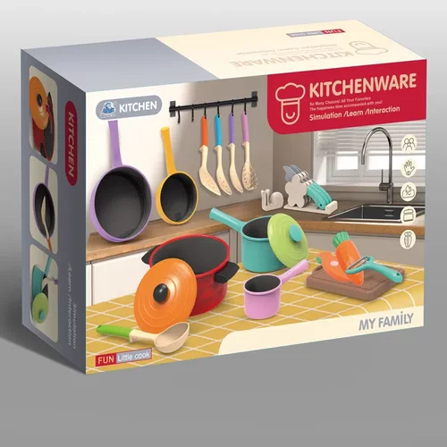 kids kitchen pretend play toy set 儿童厨房玩具过家家仿真套装