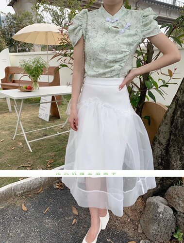 夏季2022复古风旗袍国风秋冬服茶中式盘扣上衣风中国唐装女装