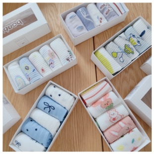 五双礼盒装 穿过就不想换 透气网眼棉袜 男女童26年春季 中筒袜 牌