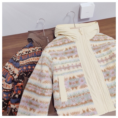 费尔岛风羊羔绒厚外套 110-170升级夹棉蓄热保暖女童冬季连帽棉服