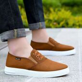 防臭帆布鞋 一脚蹬布鞋 男韩版 休闲单鞋 男一件代发 男式 厂家批发新款