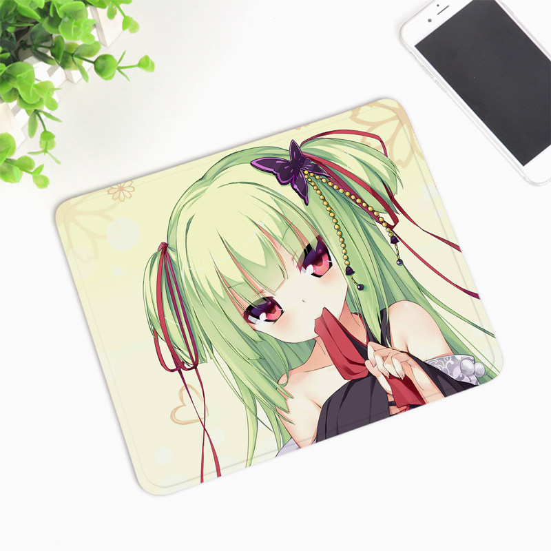 千恋万花 丛雨丸动漫定制鼠标垫 小号桌垫护腕办公游戏键盘垫周边