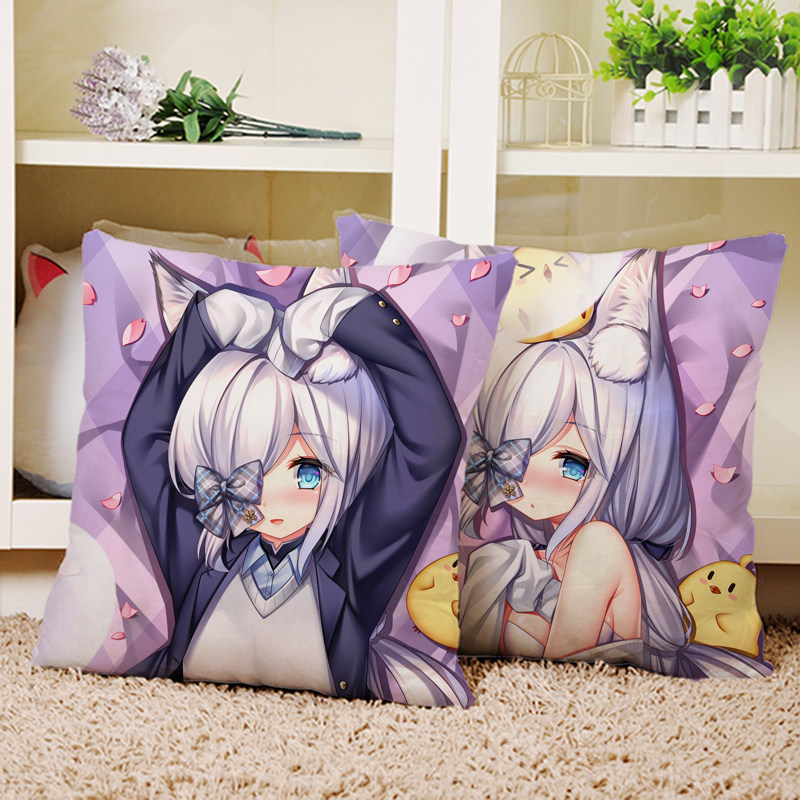 碧蓝航线 霞 开学晃悠悠 动漫双面二次元睡枕抱枕方枕靠枕周边