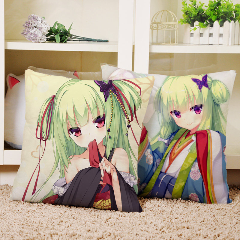 千恋万花 丛雨 动漫定制抱枕方形靠垫可爱床上沙发坐垫二次元周边