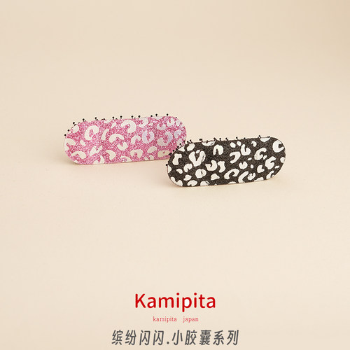 KamipitaINS发饰发贴魔术贴蝴蝶结百搭简约缤纷闪刘海贴碎发贴