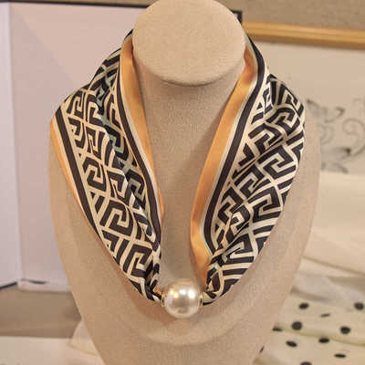2024新款珍珠项链百搭丝巾时尚