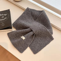 100% wool scarf 2026 new style for men and women in autumn and winter, Korean style, versatile and warm solid color knitted scarf thumbnail 2