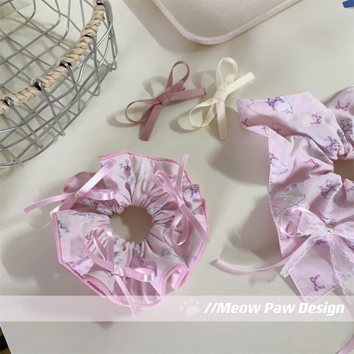 超级温柔的淑女发饰方形肠圈原创