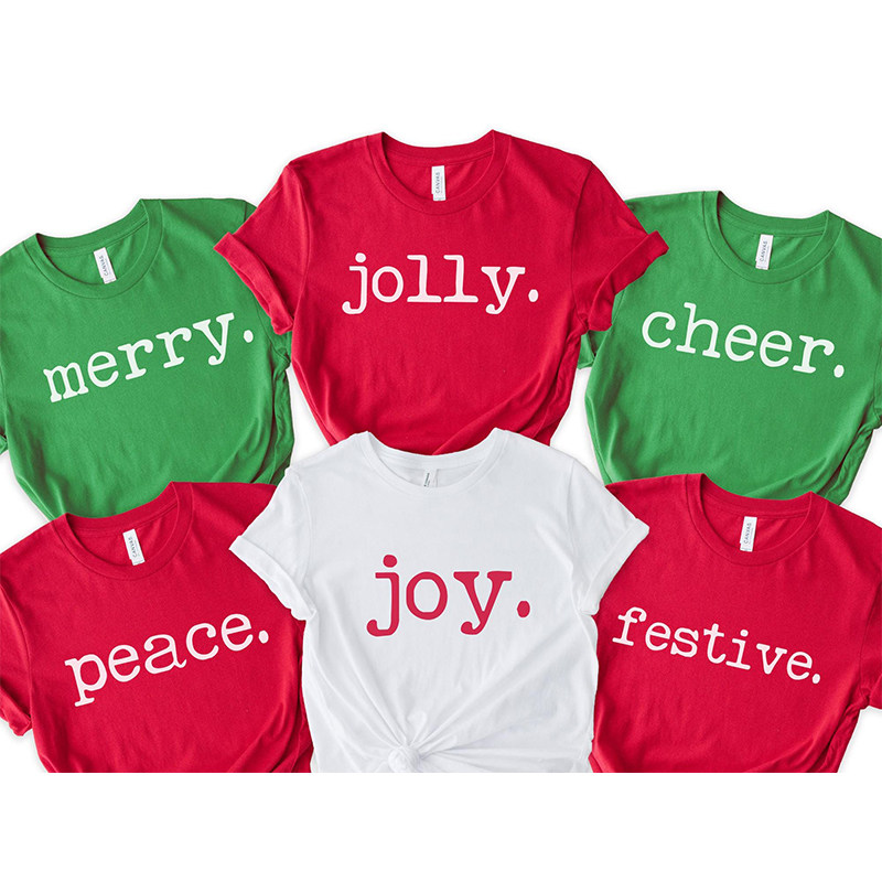 Merry Christmas Party Clothes Women T Shirt圣诞节派对上衣棉