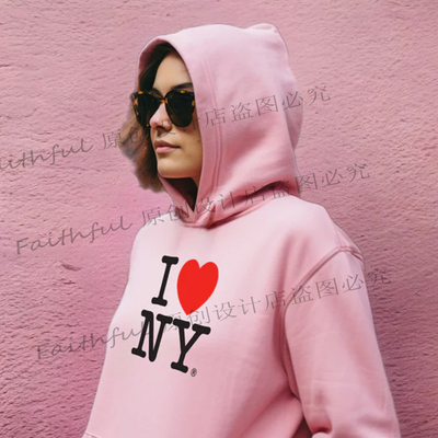 欧美字母印花男女通用连帽卫衣
