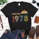 Retro unisex clothes 1978 birthday women t shirt tee