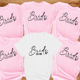 Bride Bachelorette Shirt脱单派对女T恤短袖 Party Hen