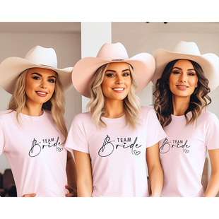 Hen Party Team 短袖 Bachelorette Shirts脱单派对女服装 Bride