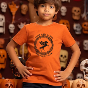 kids shirt camp Jackson小孩表演T恤短袖 blood Percy 棉 half