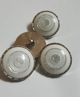 18MM25MM白色闪光大衣纽扣