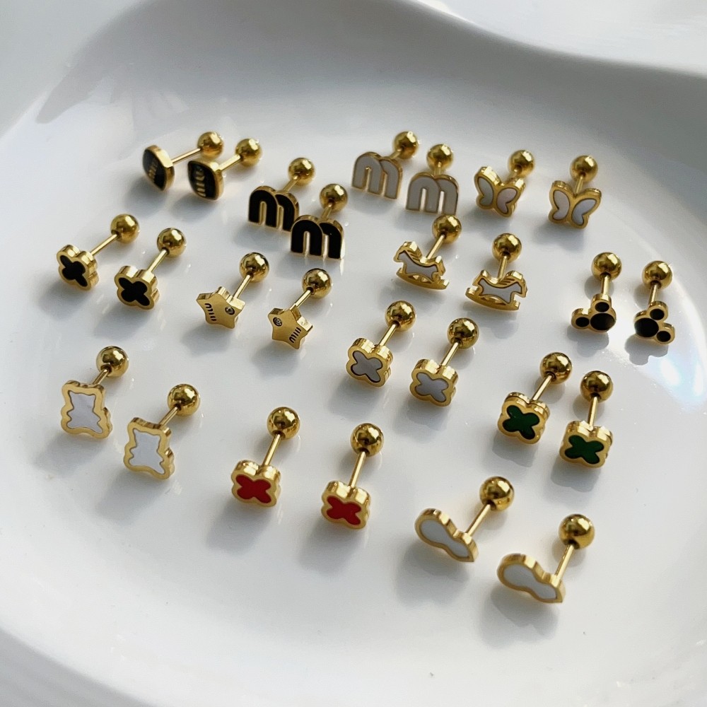 轻奢小巧百搭耳环女螺丝拧扣耳钉耳骨钉睡觉不用摘钛钢镀真金耳饰,饰品/流行首饰/时尚饰品新,耳钉,淘宝优惠券,粉丝福利购,淘宝优惠卷