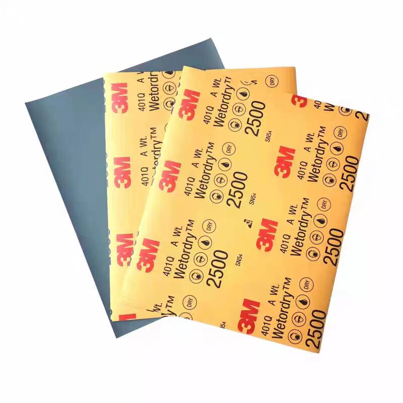 3M401Q砂纸 2500 2000 1500 1200号 汽车美容漆面划痕抛光水砂纸