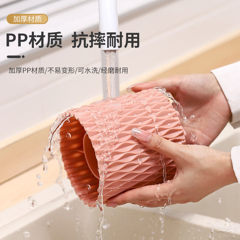 ins菱格纹笔筒大容量学生桌面化妆刷收纳桶口红眉笔筒收纳盒,收纳整理,运动器材收纳用具,淘宝优惠券,粉丝福利购,淘宝优惠卷