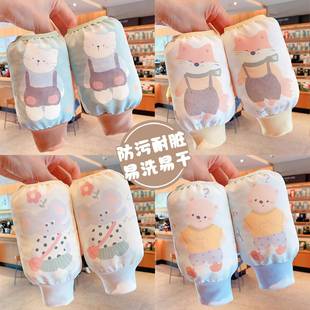 儿童袖套男童女孩宝宝秋冬季羽绒服护袖学生防脏防污保暖可爱套袖