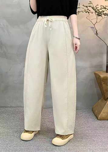 春秋季新款休闲舒适百搭直筒阔腿裤弯刀裤