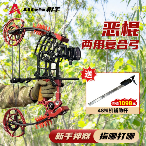 AGS恶棍复合弓高精度户外猎弓新手入门竞技射箭射击大威力两用弓