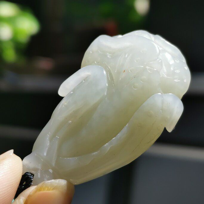 ｛之微集｝清货。青海料 白菜百财 砭石手编项链 挂坠