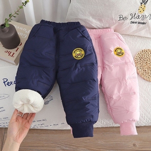 子薄绒新款 帅气宝宝秋天保暖裤 2025秋冬装 长裤 小童秋季 宝宝加绒裤