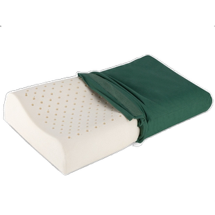 正品乳胶军绿色枕头制式军训专用橄榄绿火焰护颈单人宿舍枕头