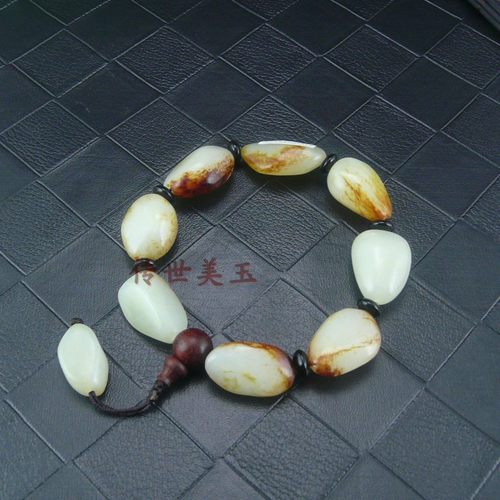 新疆和田玉手链籽料籽料原石佛头