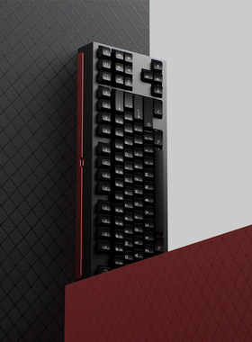 KBDfans客制化机械键盘套件TOFU TKL80%热插拔双模铝壳刀纹红铜