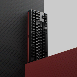 KBDfans客制化机械键盘套件TOFU TKL80%热插拔双模铝壳刀纹红铜