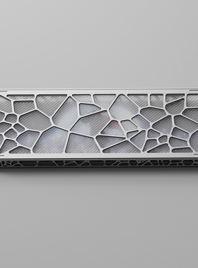 KBDfans Holy80 Halo透明磨砂PC底板 CNC加工防尘匀光板 下壳PC