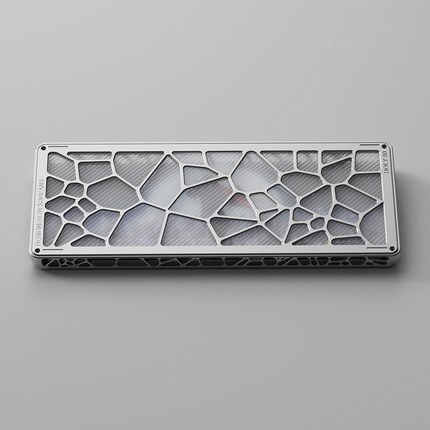 KBDfans Holy80 Halo透明磨砂PC底板 CNC加工防尘匀光板 下壳PC